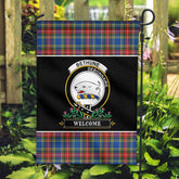 Clan Bethune Modern Tartan Crest Garden Flag  - Welcome  KH40 Clan Bethune Tartan Today